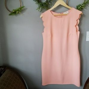 Peach colored Everly dress from Stitch Fix